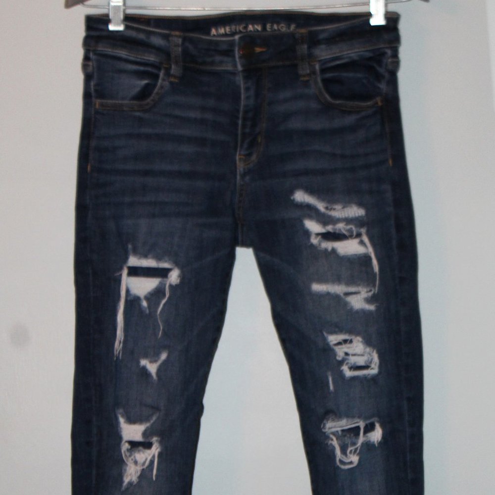American Eagle Distressed Denim Jeggings